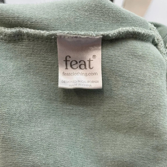 Feat BlanketBlend Crewneck Pullover Sweatshirt Seafoam Green Size Small - Picture 8 of 9